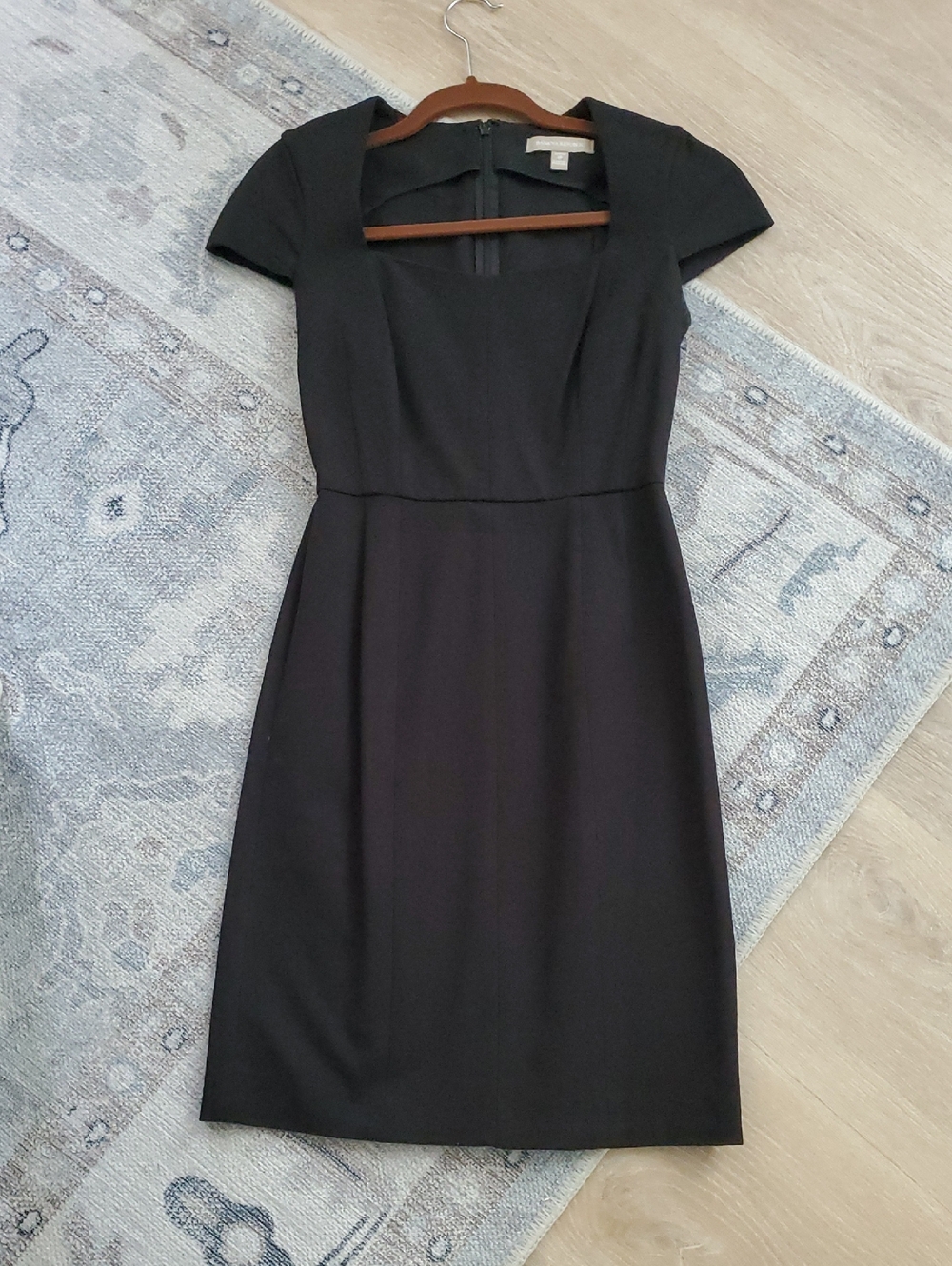 Banana Republic Black Square Neck Dress Sz2p